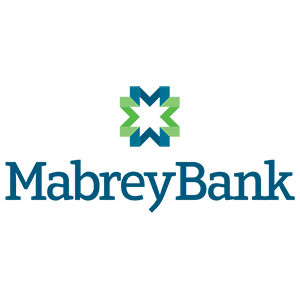 A logo of mabrey bank on a black background