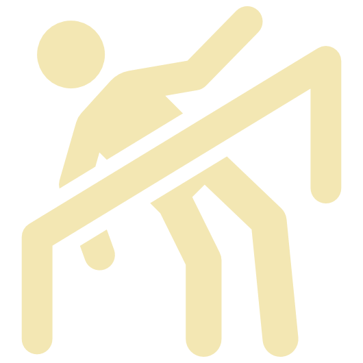 A yellow sign with an image of a person pushing something
