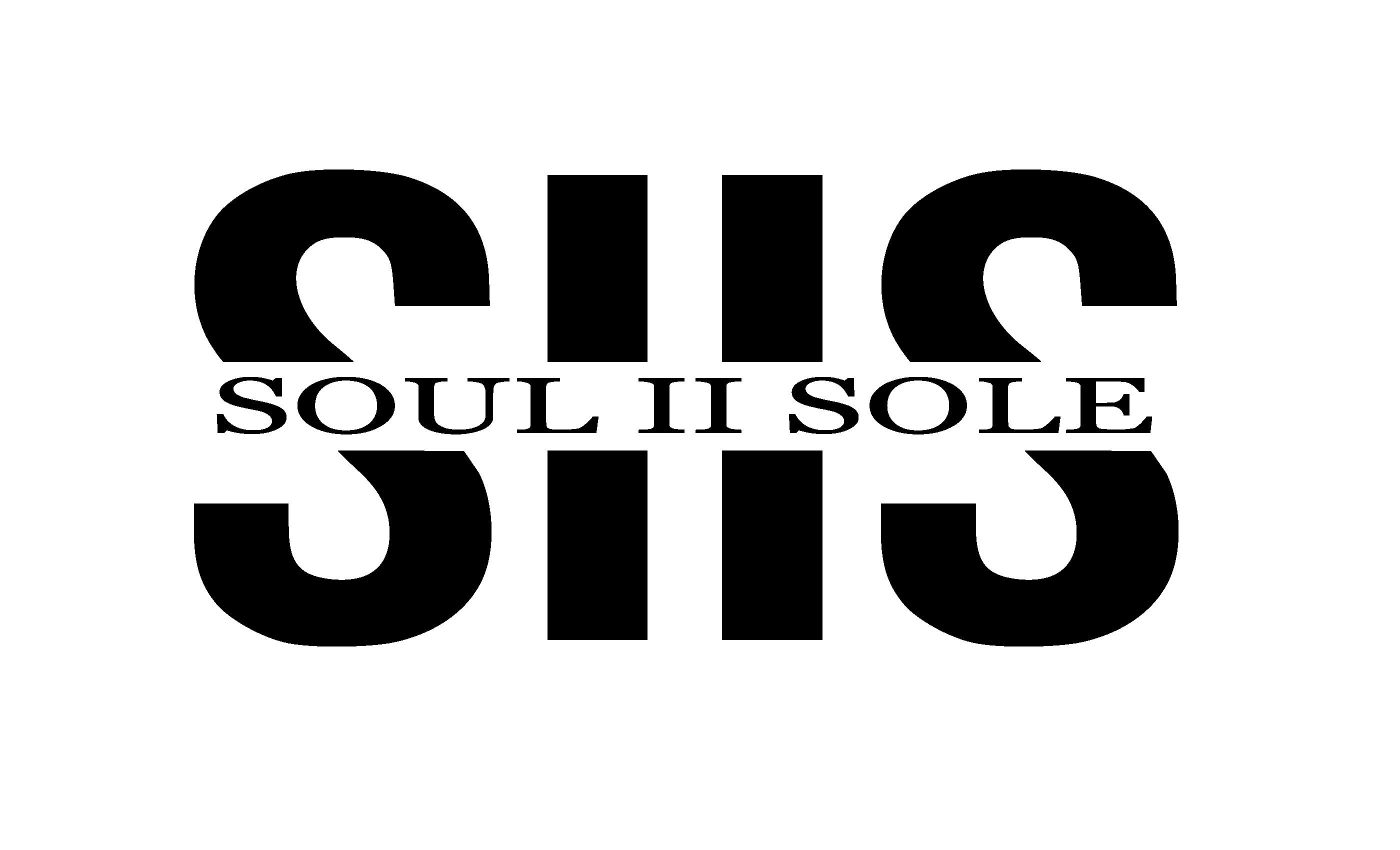 A black and white image of the soul ii sole logo.